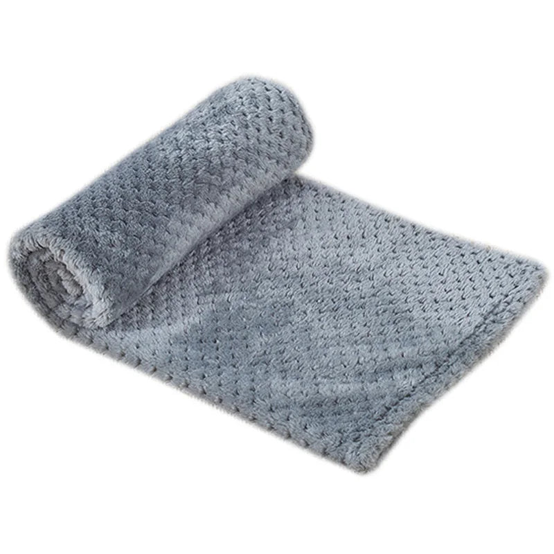 Soft Pet Blanket Plush Dog Sleeping