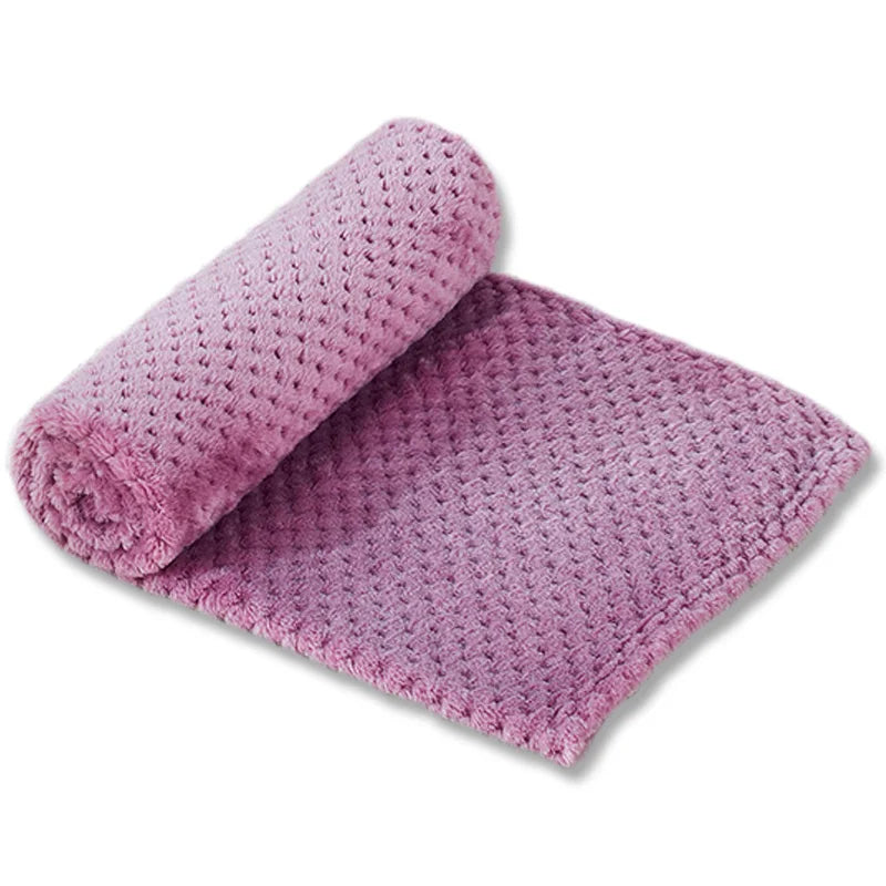 Soft Pet Blanket Plush Dog Sleeping