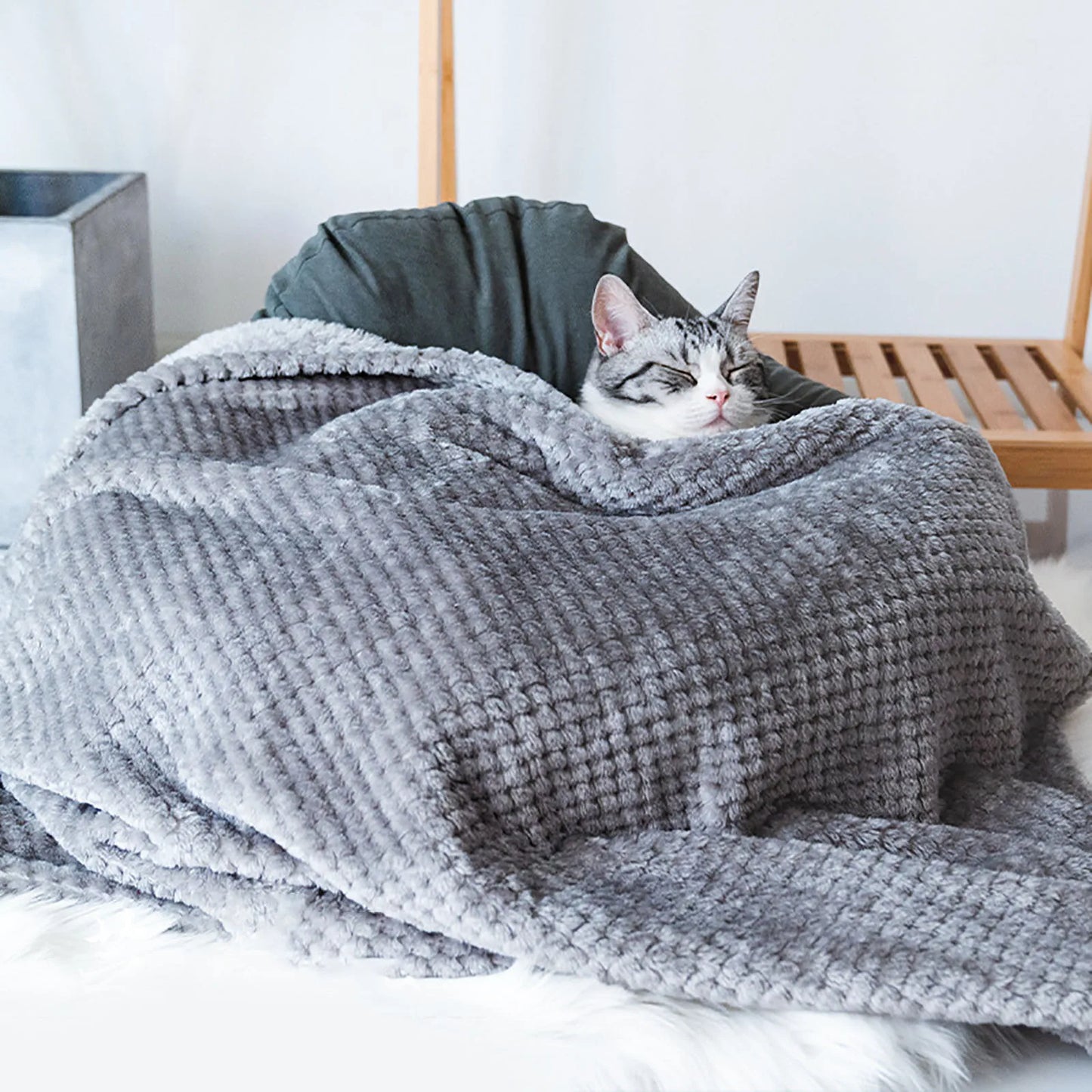 Soft Pet Blanket Plush Dog Sleeping
