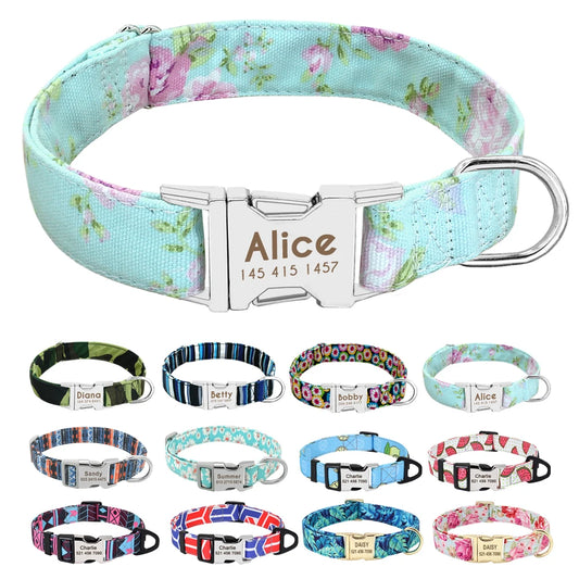 Personalized Dog Accessories Collar Nylon