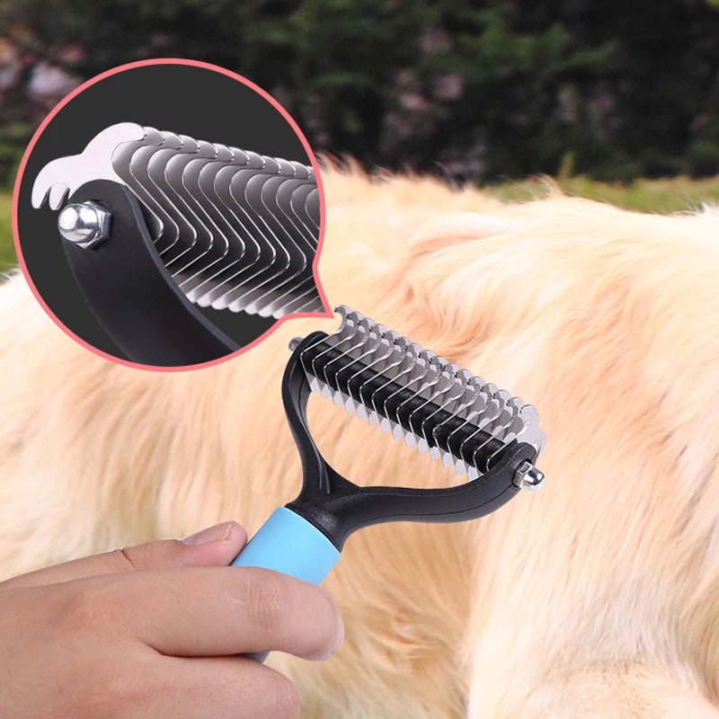 dog brush double-sided hair removal