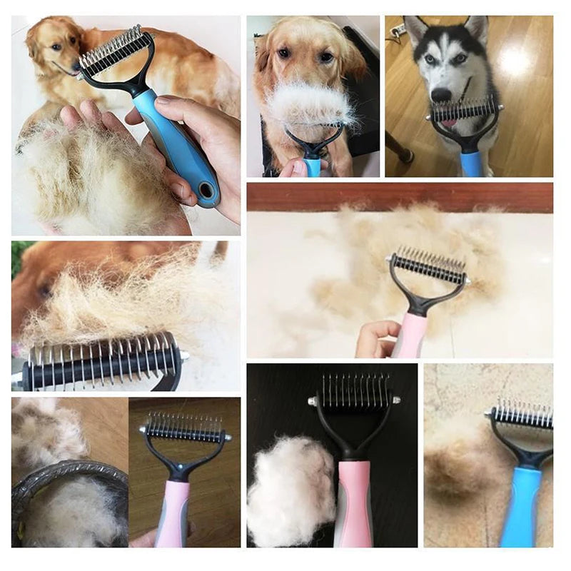 dog brush double-sided hair removal