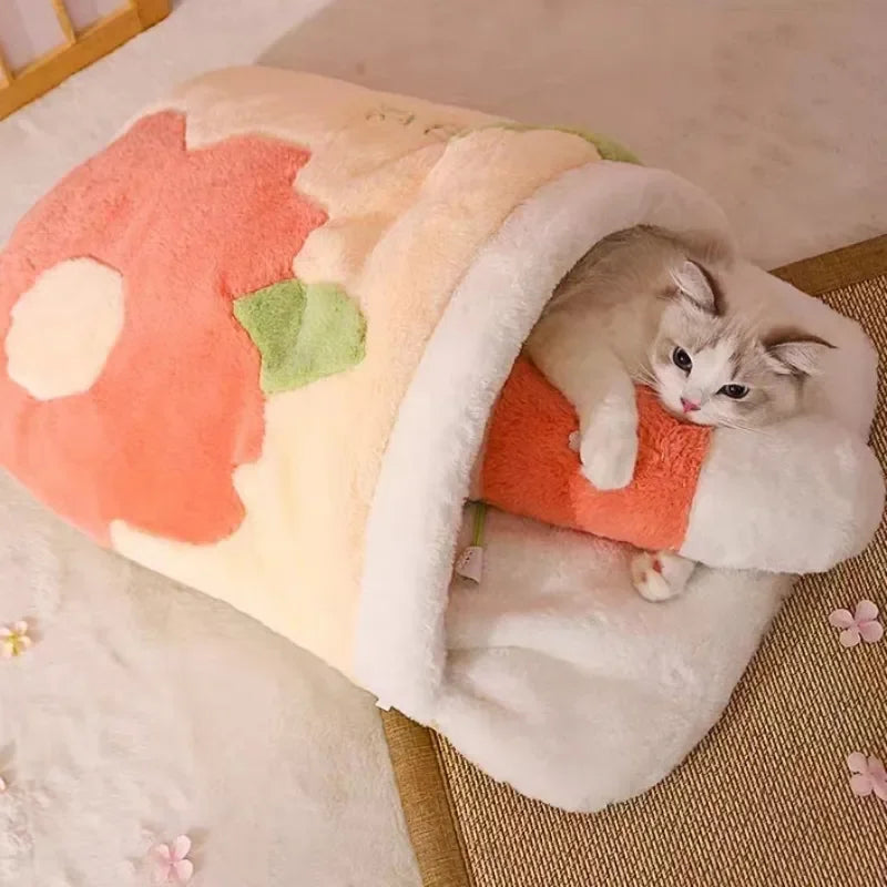 Japanese Sakura Warm Cat Bed