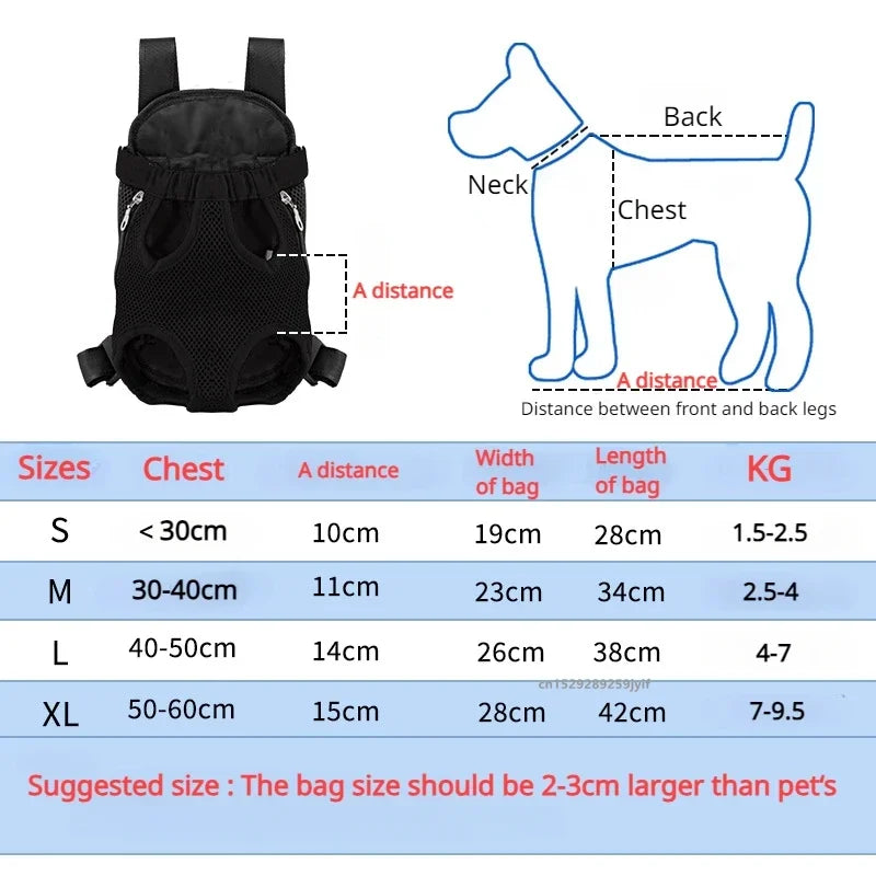 Pet Dog Carrier Backpack Mesh Outdoor Travel Carrier Front Bag Products Breathable Shoulder Handle Bags for Small Dog Cats