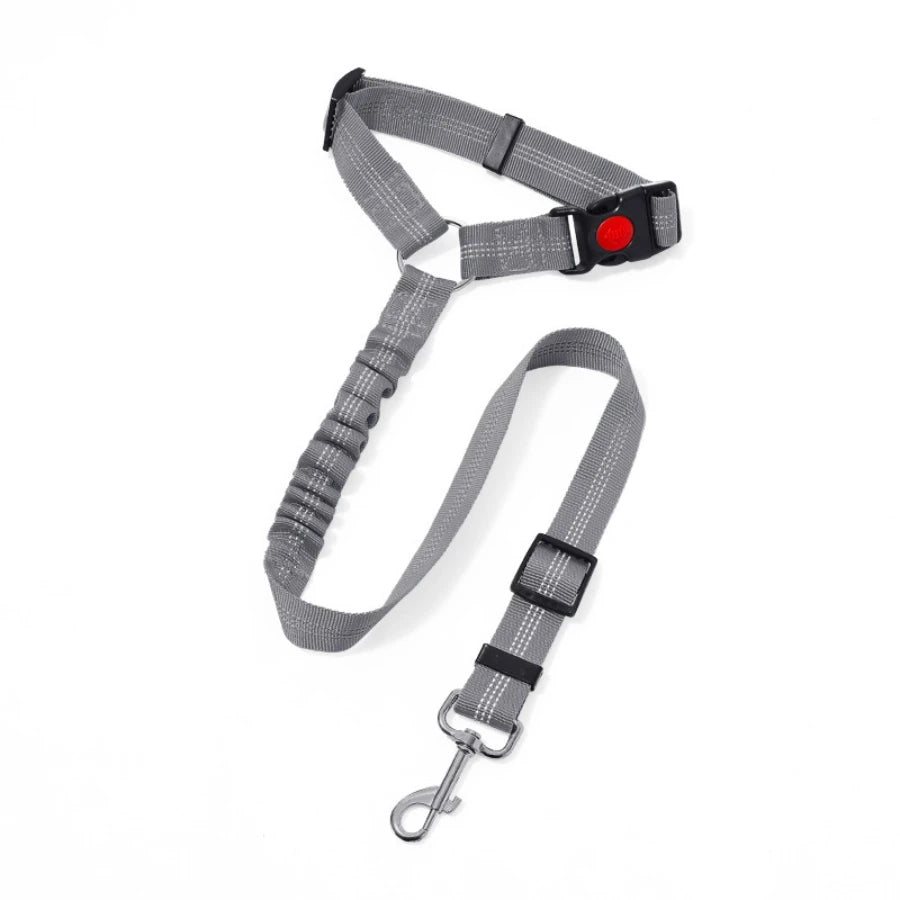 car seat belt dog leash with buffer elastic reflective safety rope leash dog rope