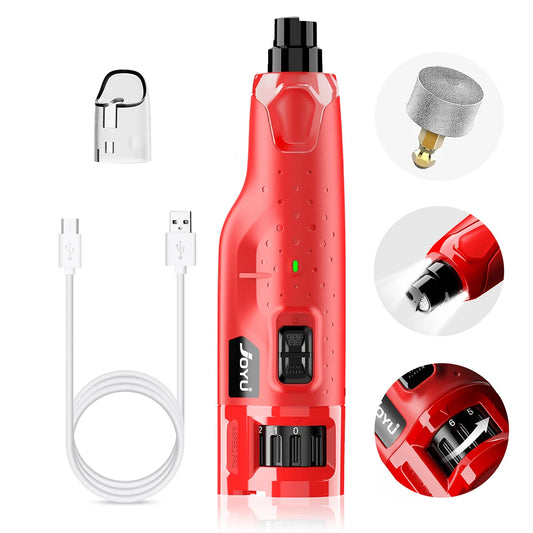 Dog Nail Grinder Dustproof with 2 LED Light - Super Quiet Powerful 6-Speed