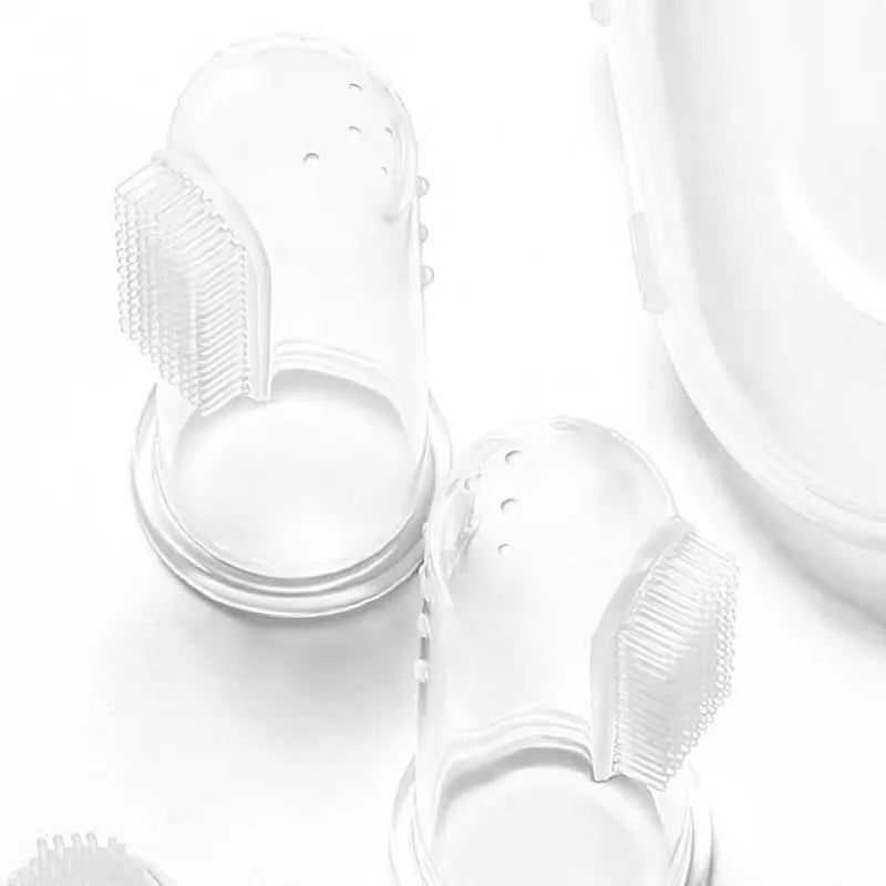 Silicone Soft Pet Finger Cuff Toothbrushes Dog Brush Bad Breath