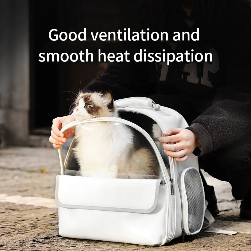 Pet Transparent Space Bag Outing Portable Cat