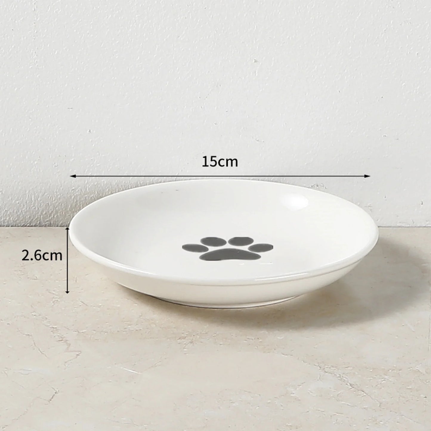 Bowls Ceramic Food Bowl with Stand for Kitten Food Water Feeding