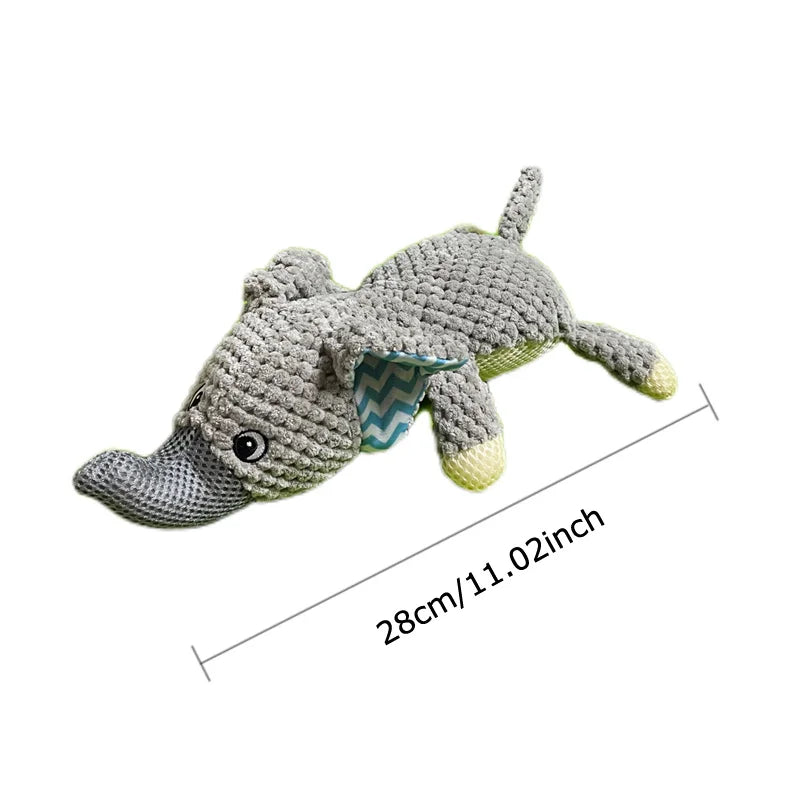 Cartoon Elephant Wolf Lion Shaped Dog Plush