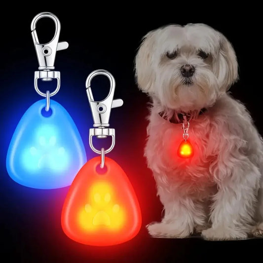 LED Pet Pendant Collar Waterproof Dog Collar Light for Outdoor Walking Safety Silicone