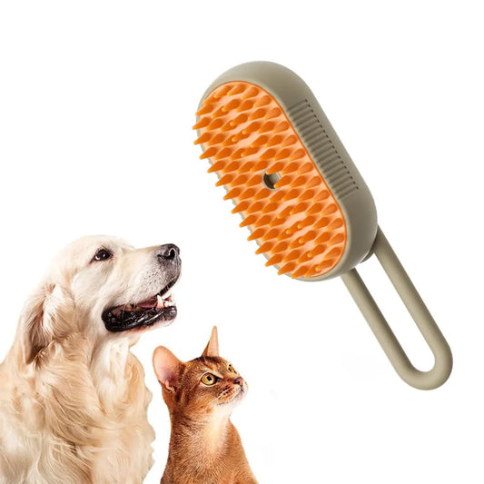 Dog cat Steamy Brush Spray Massage 3 In1 Rechargeable Electric