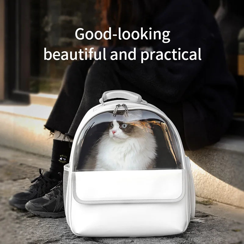 Pet Transparent Space Bag Outing Portable Cat