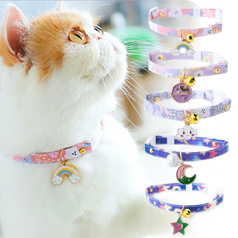 Cat Necklace Star Cat with Bell