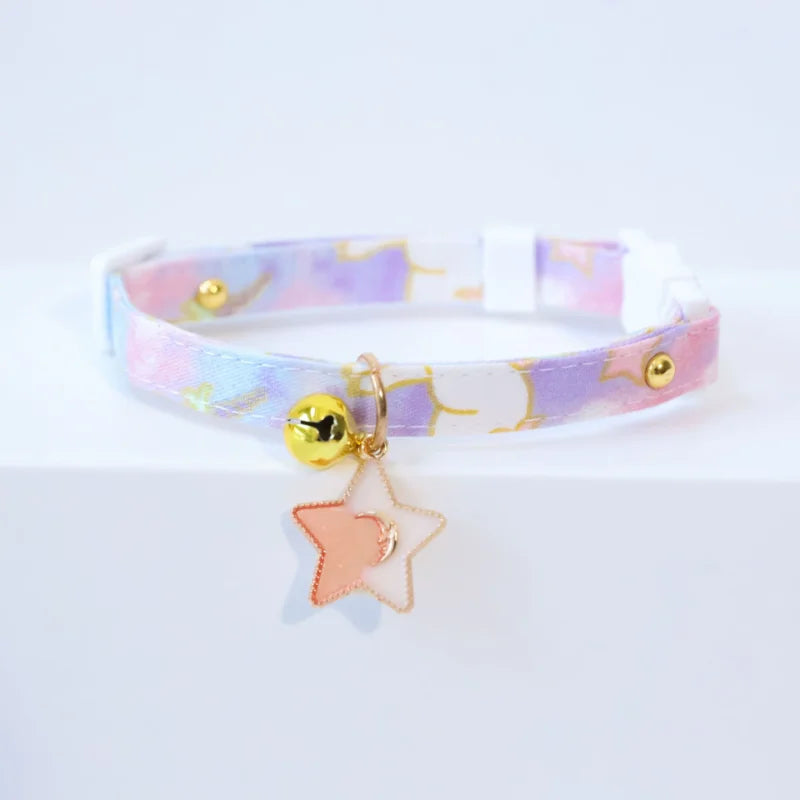 Cat Necklace Star Cat with Bell