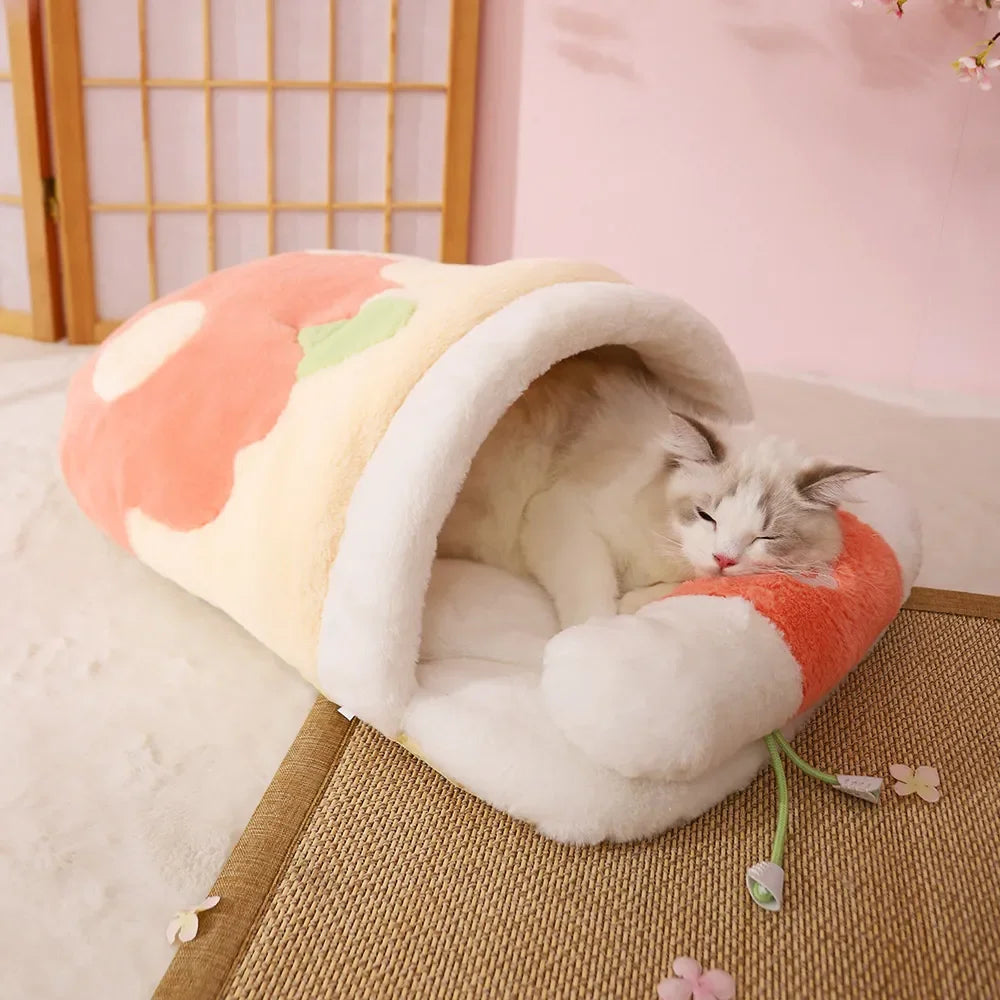 Japanese Sakura Warm Cat Bed